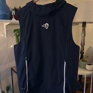 Nike 2017 LA Rams Shield Performance Hooded Dark Blue Vest